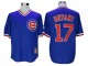 Chicago Cubs #17 Kris Bryant Cooperstown Collection Throwback Jersey - White/Blue