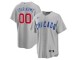 Custom Chicago Cubs Cool Base Jersey - Blue/White/Gray 