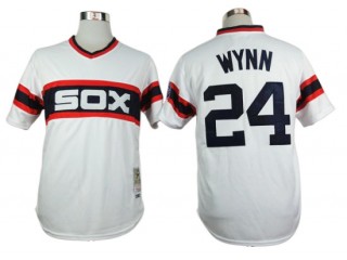 Chicago White Sox #24 Early Wynn 1983 White Throwback Jersey