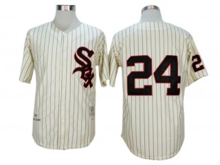 Chicago White Sox #24 Early Wynn Cream Pinstripe 1959 Throwback Jersey