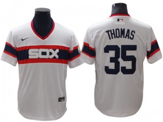 Chicago White Sox #35 Frank Thomas White Home Cooperstown Collection Jersey