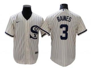 Chicago White Sox #3 Harold Baines White Field of Dreams Cool Base Player Name Jersey