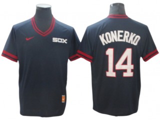 Chicago White Sox #14 Paul Konerko Navy Cooperstown Collection Legend Jersey