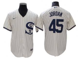 Chicago White Sox #45 Michael Jordan White Field of Dreams Cool Base Player Name Jersey