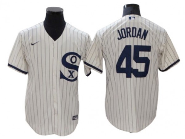 Chicago White Sox #45 Michael Jordan White Field of Dreams Cool Base Player Name Jersey