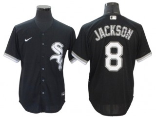 Chicago White Sox #8 Bo Jackson Black Alternate Cool Base Jersey