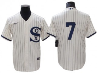 Chicago White Sox #7 Tim Anderson White Field of Dreams Cool Base Jersey
