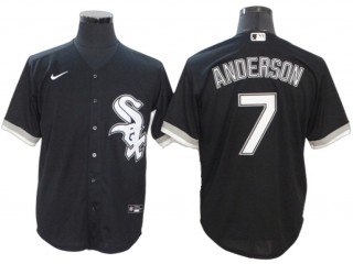 Chicago White Sox #7 Tim Anderson Black Alternate Cool Base Jersey