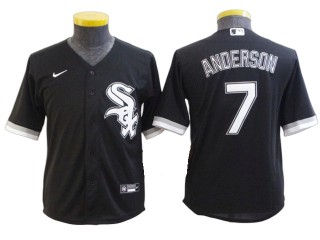 Youth Chicago White Sox #7 Tim Anderson Black Alternate Cool Base Jersey