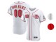 Custom Cincinnati Reds Flex Base Jersey - White/Red 