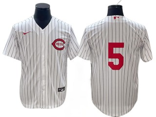 Cincinnati Reds #5 Johnny Bench White At Field Of Dreams Game Jersey