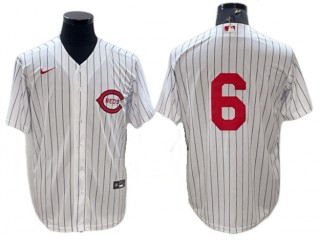 Cincinnati Reds #6 Jonathan India White At Field Of Dreams Game Jersey
