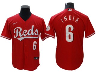Cincinnati Reds #6 Jonathan India Red Alternate Cool Base Jersey