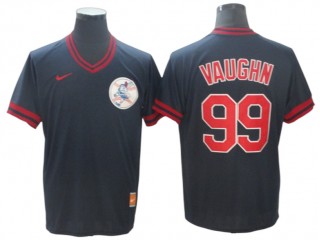 Cleveland Indians #99 Ricky Vaughn Navy Cooperstown Collection Legend Jersey