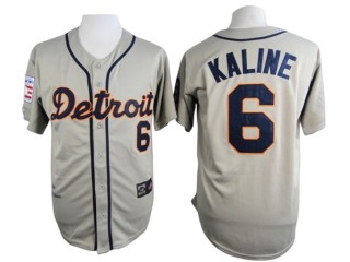 Detroit Tigers #6 Al Kaline Gray Throwback Jersey