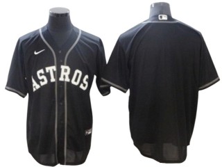 Houston Astros Blank Black Fashion Cool Base Jersey