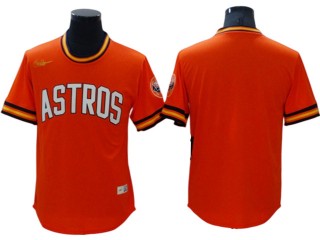 Houston Astros Blank Orange Cooperstown Collection Jersey