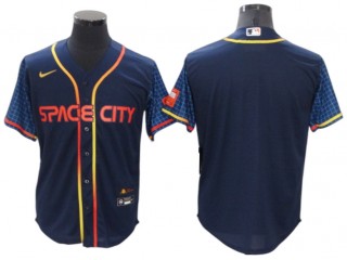 Houston Astros Blank Navy 2022 City Connect Cool Base Jersey