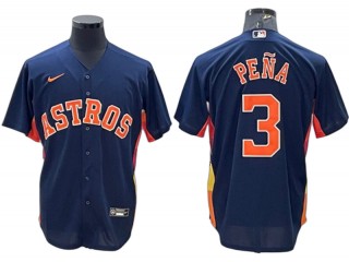 Houston Astros #3 Jeremy Pena Navy Alternate Cool Base Jersey