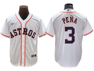 Houston Astros #3 Jeremy Pena White Home Cool Base Jersey