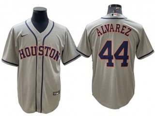 Houston Astros #44 Yordan Alvarez Gray Road Cool Base Jersey