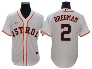 Houston Astros #2 Alex Bregman White Home Cool Base Jersey
