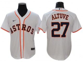 Houston Astros #27 Jose Altuve White Home Cool Base Jersey