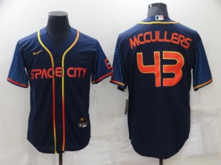 Houston Astros #43 Lance McCullers Jr. Navy 2022 City Connect Cool Base Jersey(NO Number)