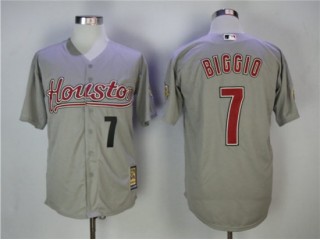 Houston Astros #7 Craig Biggio Gray Cooperstown Collection Jersey