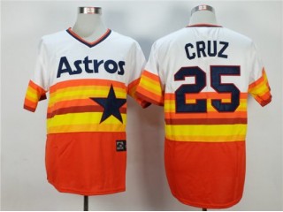 Houston Astros #25 Jose Cruz Orange Cooperstown Collection Throwback Jersey