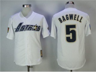 Houston Astros #5 Jeff Bagwell White Cooperstown Collection Jersey