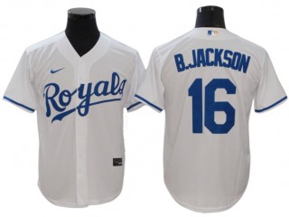 Kansas City Royals #16 Bo Jackson White Home Cool Base Jersey