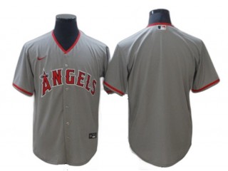Los Angeles Angels Blank Gray Road Cool Base Jersey