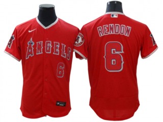 Los Angeles Angels #6 Anthony Rendon Red Alternate Flex Base Jersey