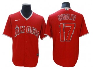 Los Angeles Angels #17 Shohei Ohtani Red Alternate Cool Base Jersey