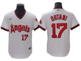 Los Angeles Angels #17 Shohei Ohtani White Cooperstown Collection Jersey
