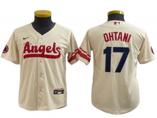 Youth Los Angeles Angels #17 Shohei Ohtani Red Cool Base Jersey