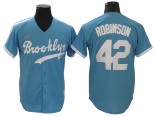 Los Angeles Dodgers #42 Jackie Robinson Light Blue Cooperstown Collection Jersey
