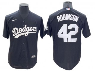 Los Angeles Dodgers #42 Jackie Robinson Black Cool Base Jersey