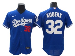 Los Angeles Dodgers #32 Sandy Koufax Royal Alternate Flex Base Jersey