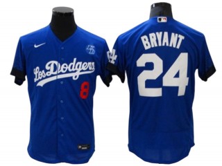 Los Angeles Dodgers #8/24 Kobe Bryant Royal City Connect Flex Base Jersey