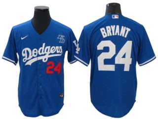 Los Angeles Dodgers #24 Kobe Bryant Cool Base Jersey - Royal/White/Gray/Black