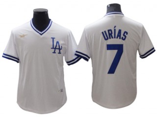 Los Angeles Dodgers #7 Julio Urías White Cooperstown Collection Jersey