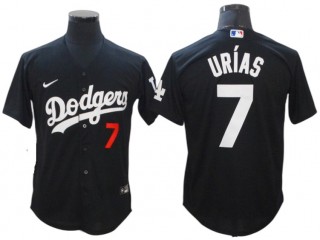 Los Angeles Dodgers #7 Julio Urias Black Turn Back The Clock Cool Base Jersey