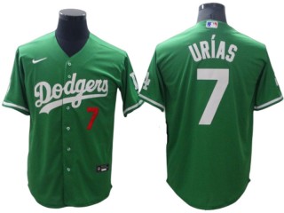 Los Angeles Dodgers #7 Julio Urias Saint Patrick's Day Jersey