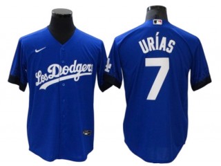 Los Angeles Dodgers #7 Julio Urias Royal City Connect Cool Base Jersey