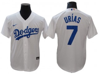 Los Angeles Dodgers #7 Julio Urias White Home Cool Base Jersey