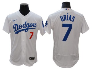 Los Angeles Dodgers #7 Julio Urias White Home Flex Base Jersey