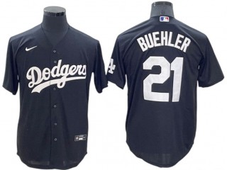 Los Angeles Dodgers #21 Walker Buehler Black Cool Base Jersey