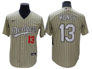 Los Angeles Dodgers #13 Max Muncy Cream Cool Base Jersey